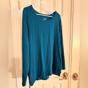 Kohls Sonoma XL Teal Crewneck Pullover.